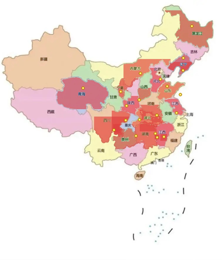 中国版图征服地图
